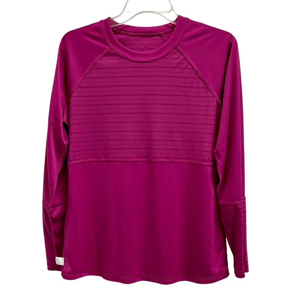Speedo Women Long Sleeve Rash Guard Rashguard Shirt Top Pullover - Picture 3 of 12